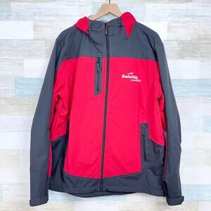 Safelite AutoGlass Elevate SoftShell Jacket Red Employee Work Uniform Mens 4XL